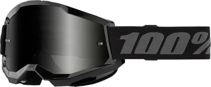 100% Strata 2 front view showing black frame and smoke lens for glare reduction