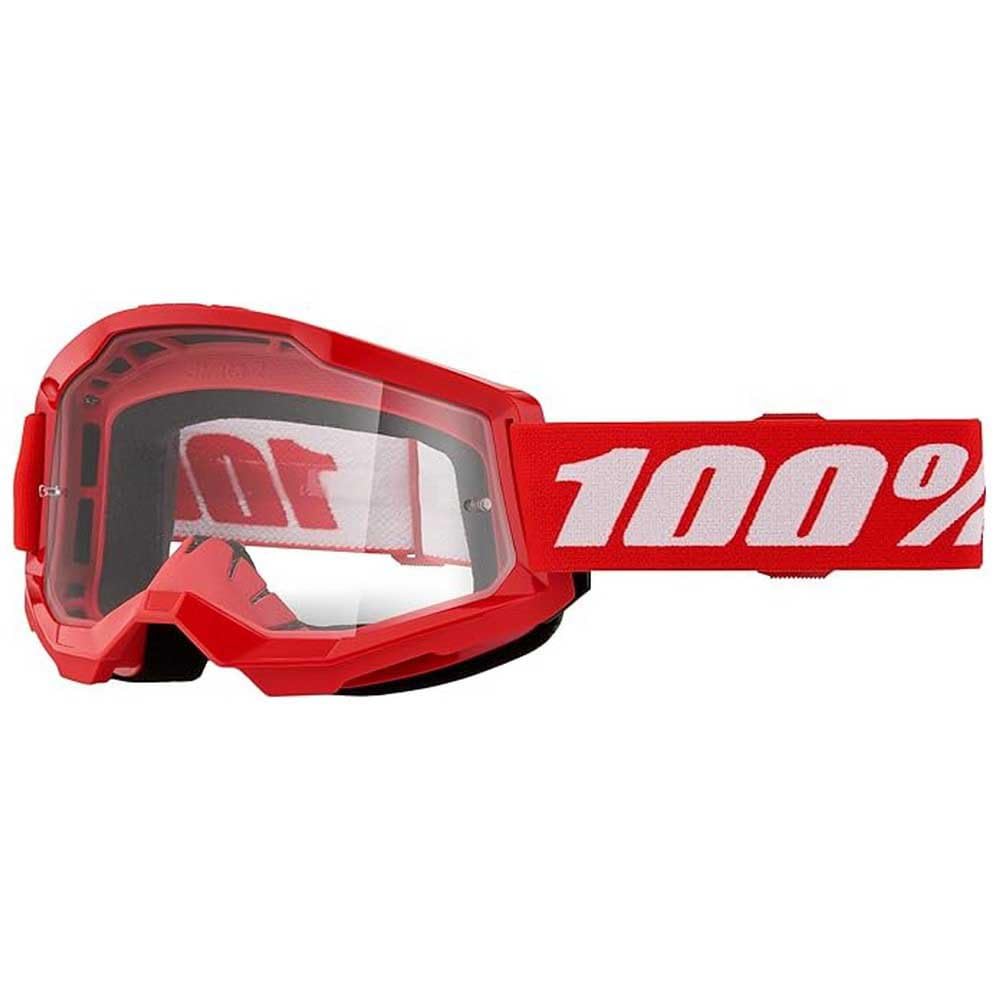 100% Strata 2 front packshot showing clear red lens for improved visibility