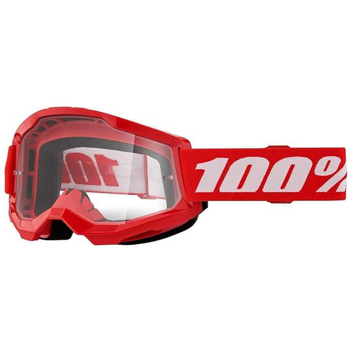 100% Strata 2 front packshot showing clear red lens for improved visibility
