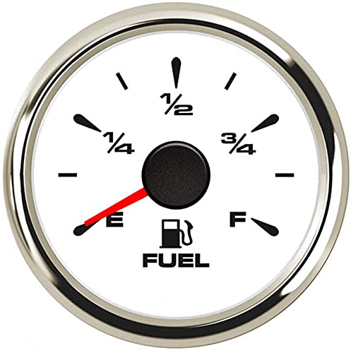 100TECH front panel white gauge showing clear E–F scale and easy reading