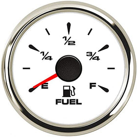 100TECH front panel white gauge showing clear E–F scale and easy reading