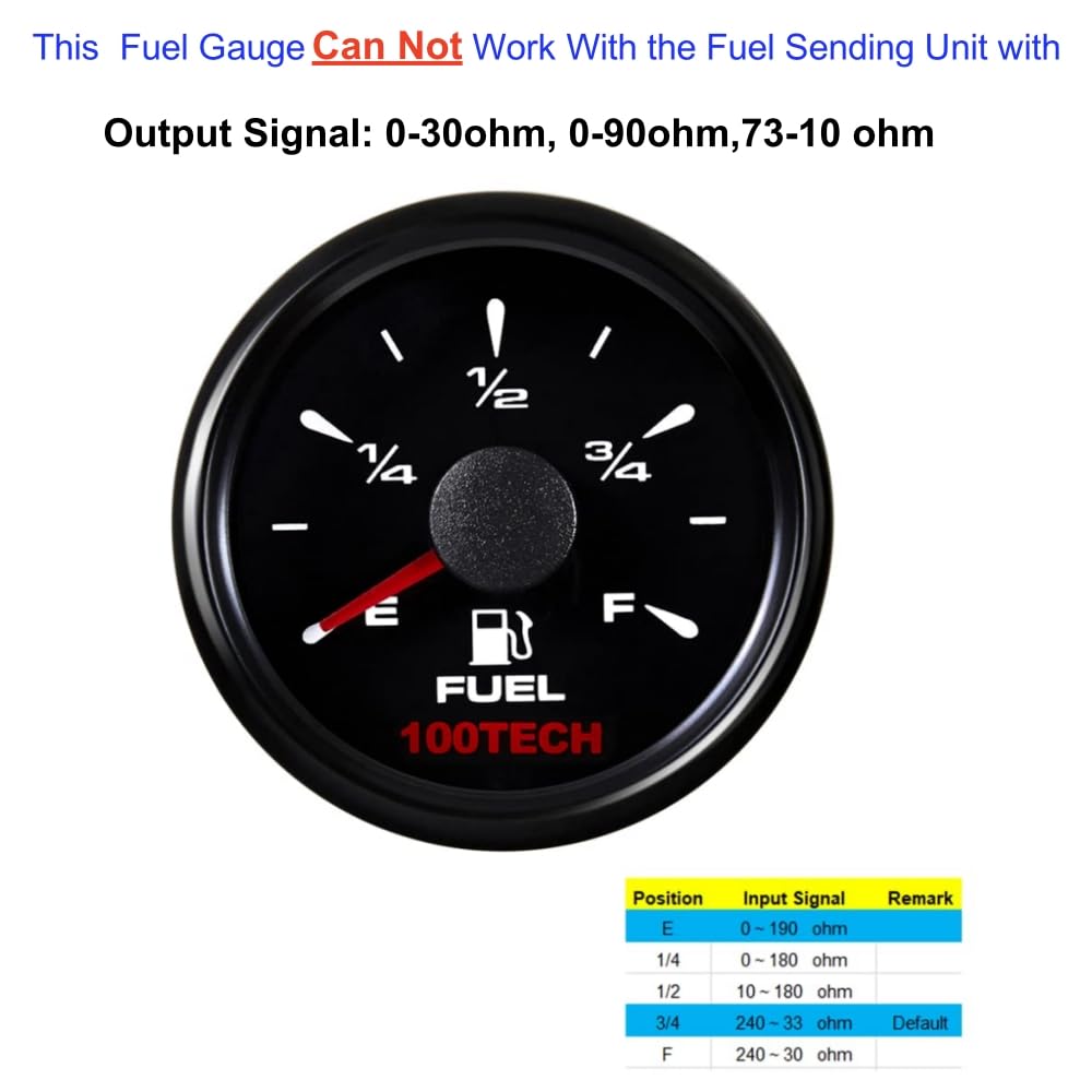 100TECH multicolor backlight at night enhancing dashboard readability and style