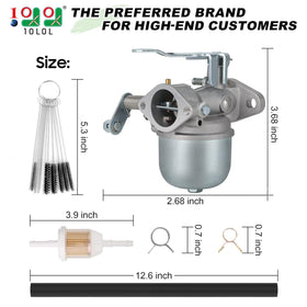 10L0L carburetor top view with throttle linkage showing smooth operation benefit