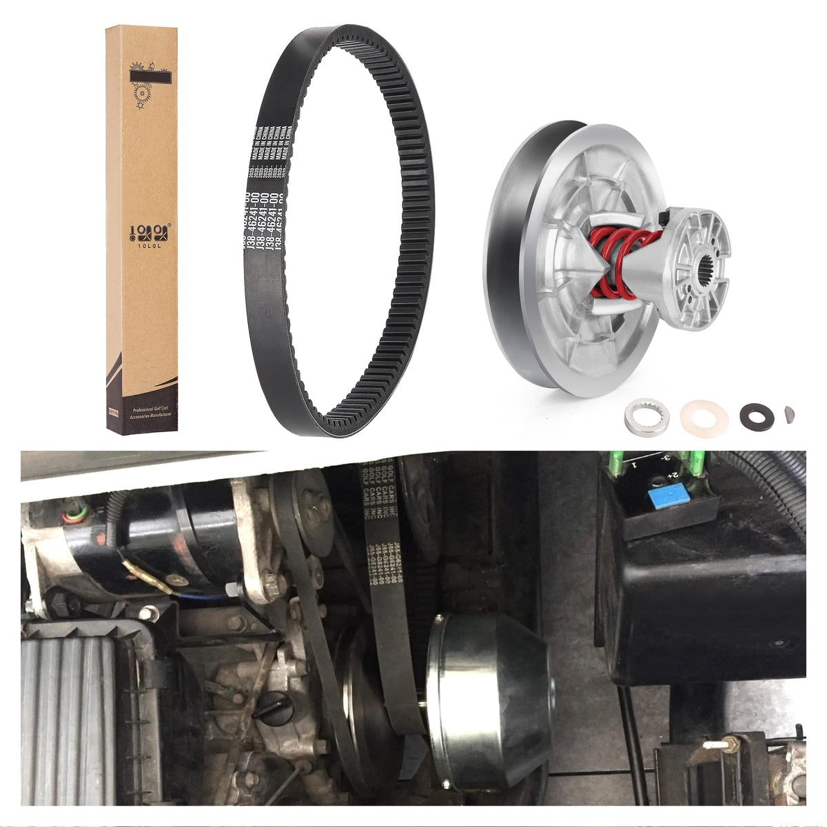 10L0L installed in Yamaha golf cart showing improved performance