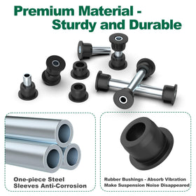 10L0L sleeves and bushings arranged to show complete kit and easy inventory benefit