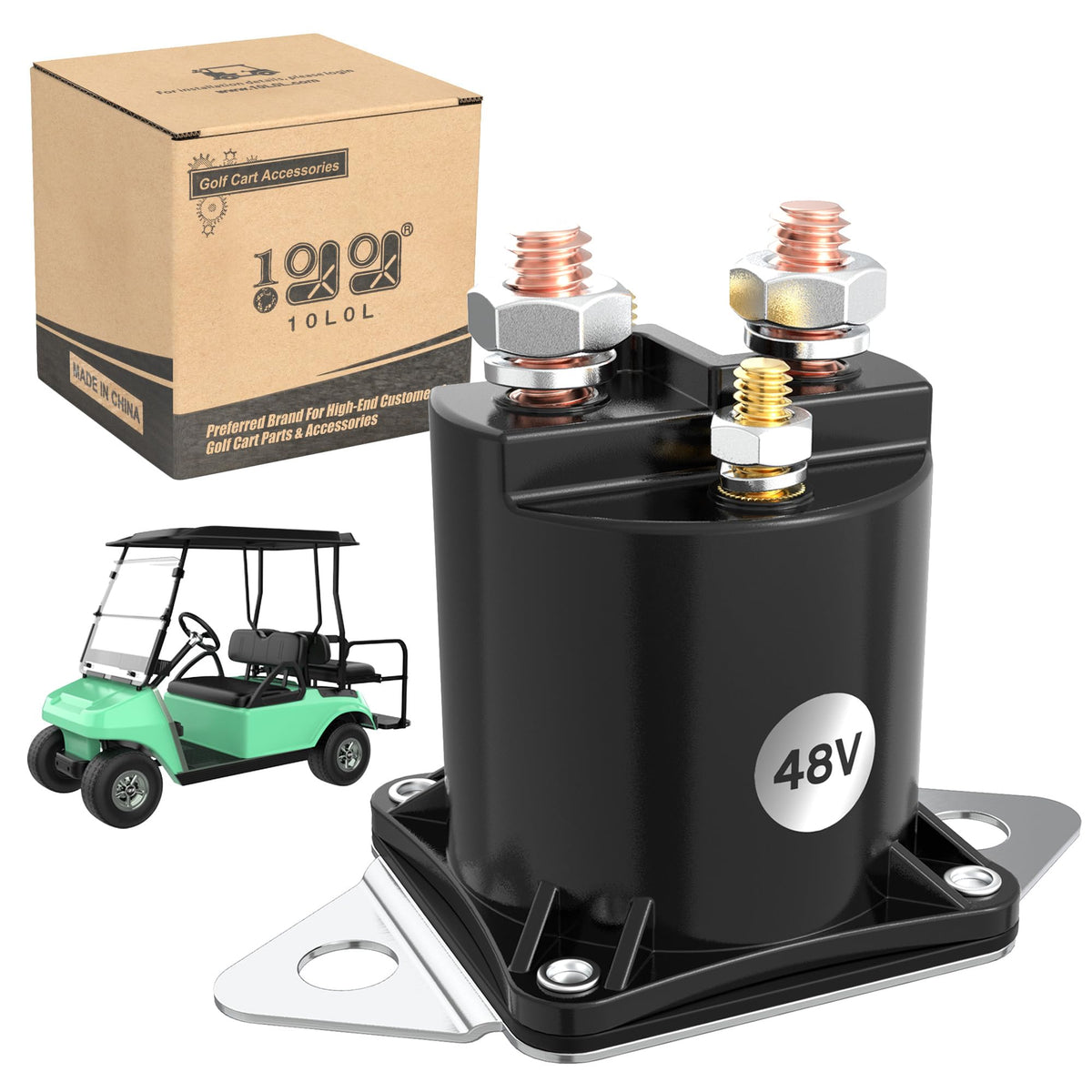 10L0L solenoid front view showing form factor and easy replacement benefit