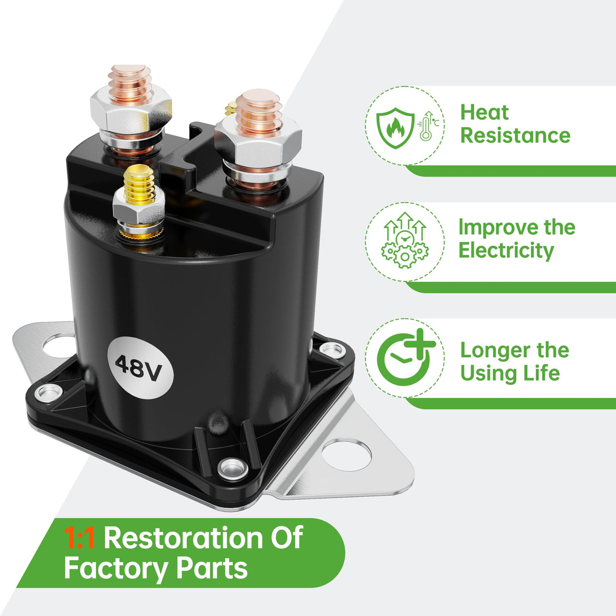 10L0L solenoid mounting bracket detail illustrating precise bolt pattern for fit