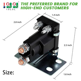 10L0L solenoid terminal close-up highlighting copper contacts for durability