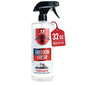 13 Supplies front spray bottle showing product branding and 32 oz size benefit