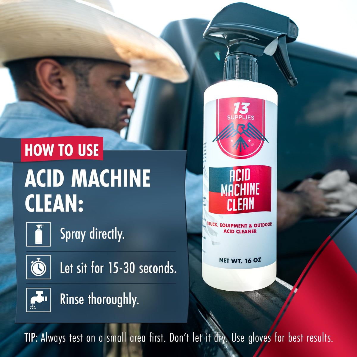 13 Supplies bottle in garage detailing kit showing professional-ready performance