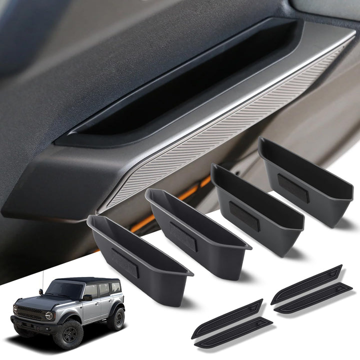 1797 front door handle insert showing flush fit and clean look for added storage