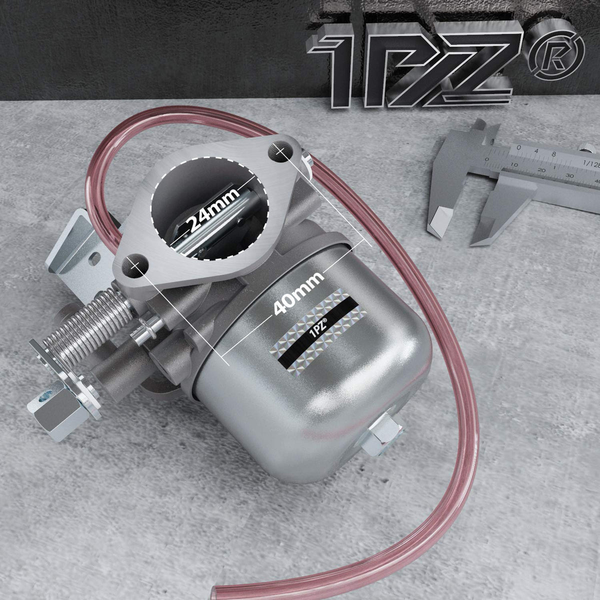 1PZ carburetor internal jet and passage detail highlighting reliable fuel metering