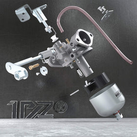 1PZ carburetor side mount detail demonstrating correct bolt pattern and alignment
