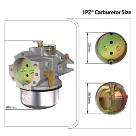 1PZ carburetor throttle and choke closeup enabling smoother starting control