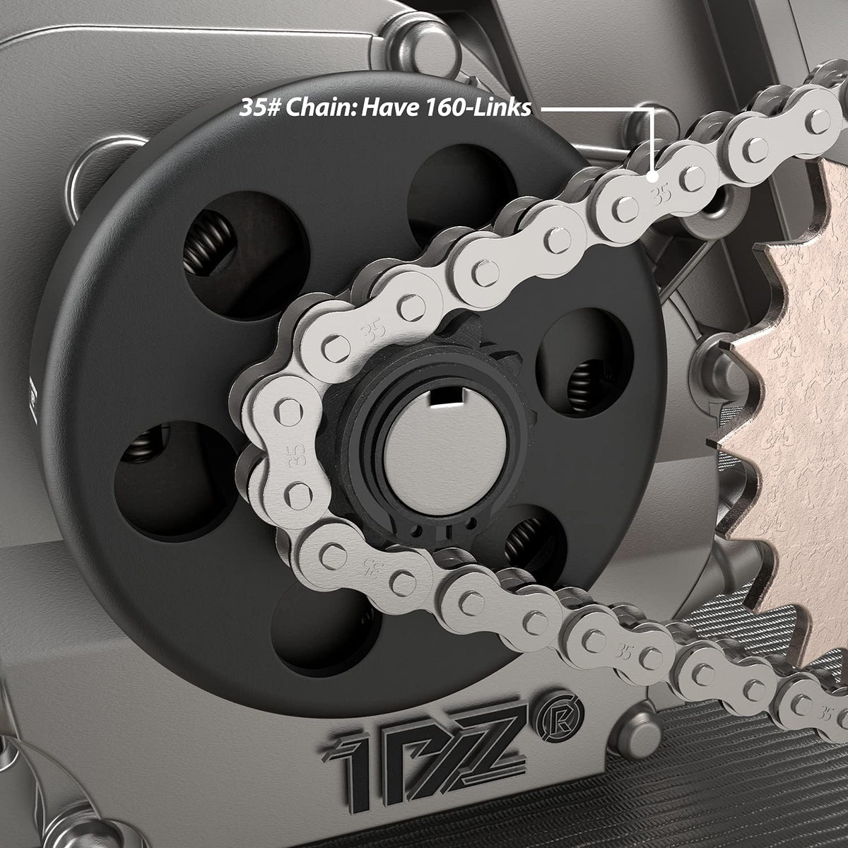 1PZ clutch beside ruler showing scale and dimensions to confirm fitment before purchase