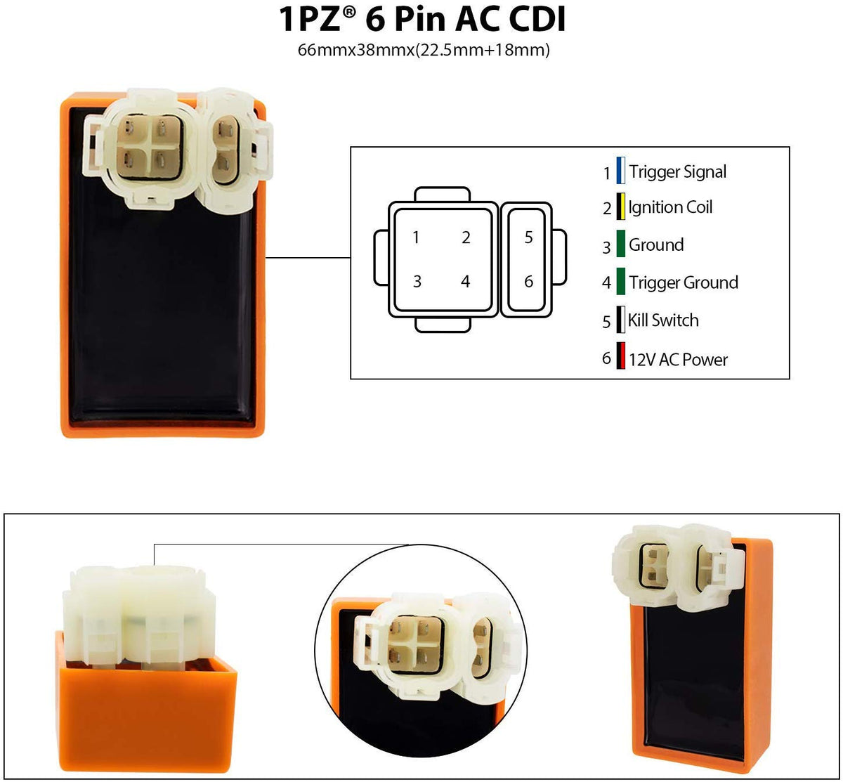 1PZ CDI unit close-up showing connectors for easy swap benefit