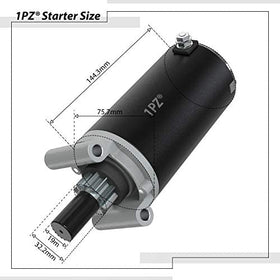 1PZ Kohler starter gear closeup showing 10-tooth pinion for reliable engagement