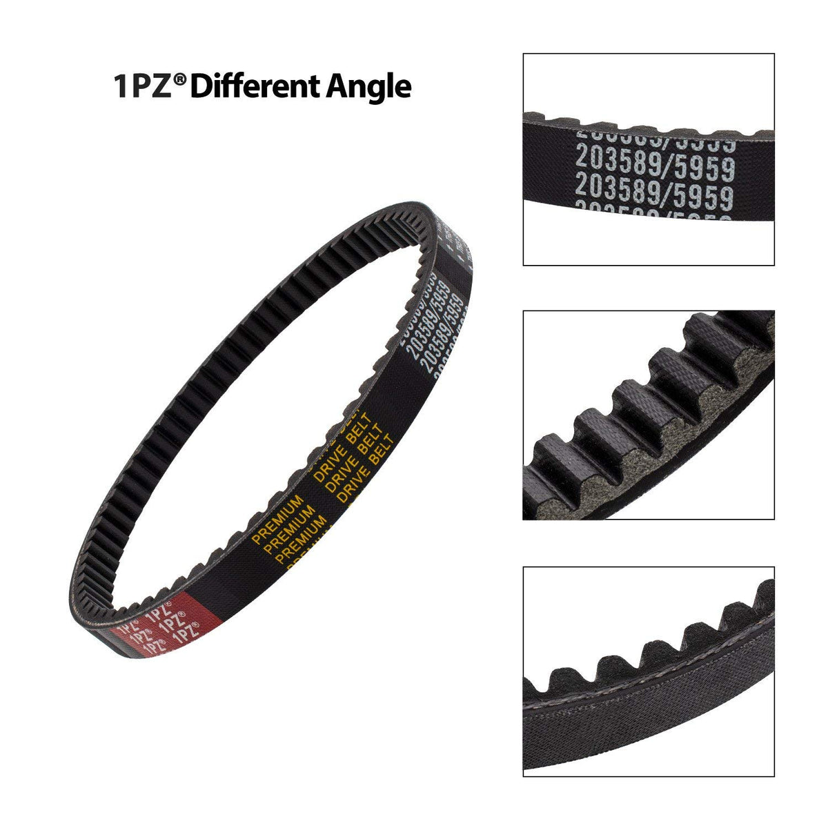 1PZ belt installed in go-kart chassis showing improved drive reliability