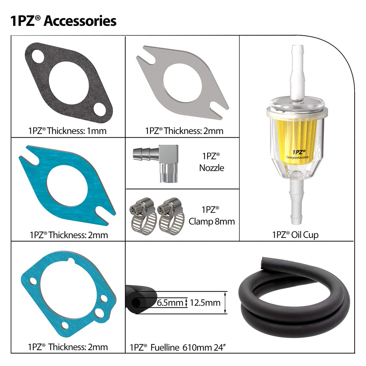 1PZ packaged complete carburetor set ready for immediate installation and convenience