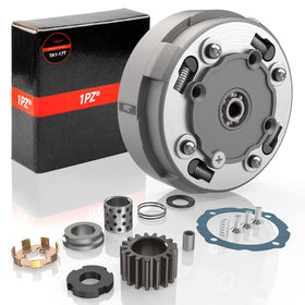 1PZ front view of TA1-17T clutch assembly showing teeth and benefits of direct fit