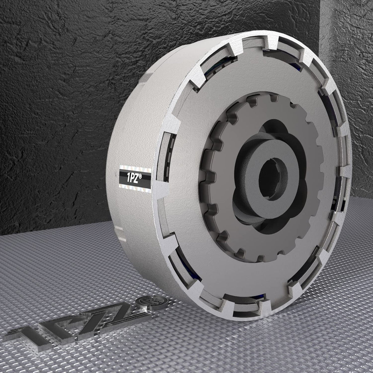 1PZ iron material texture close-up showing durable construction and heat dispersal