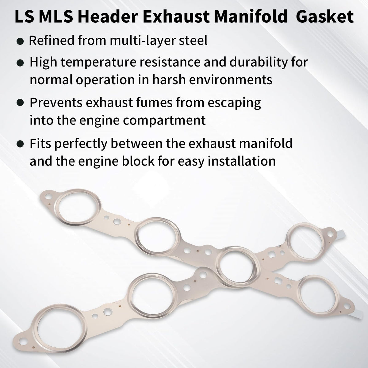2 MULE TEAM close-up of gasket material highlighting texture for durable exhaust sealing