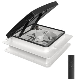 2012 front view of roof vent fan showing clean installation benefit