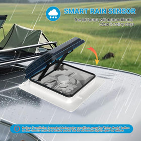 2012 brand rain sensor detail demonstrating automatic lid closure for protection