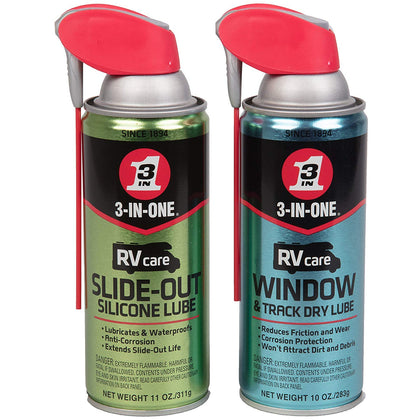 3-IN-ONE slide-out bottle front view showing label and size, ready for maintenance