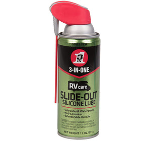 3-IN-ONE window and track dry lube bottle front view, clear label for quick identification