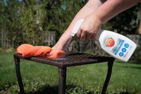 303 Products applied to rubber trim highlighting texture protection benefit