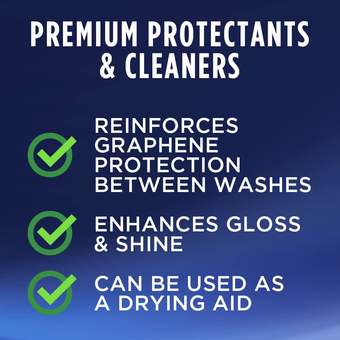 303 Products used on wet car surface showing drying-aid water beading benefit