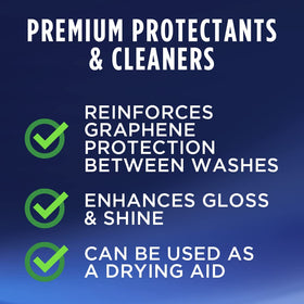 303 Products used on wet car surface showing drying-aid water beading benefit