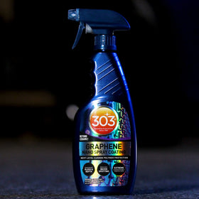 303 Products finished car in driveway lifestyle shot showing showroom-like gloss after use