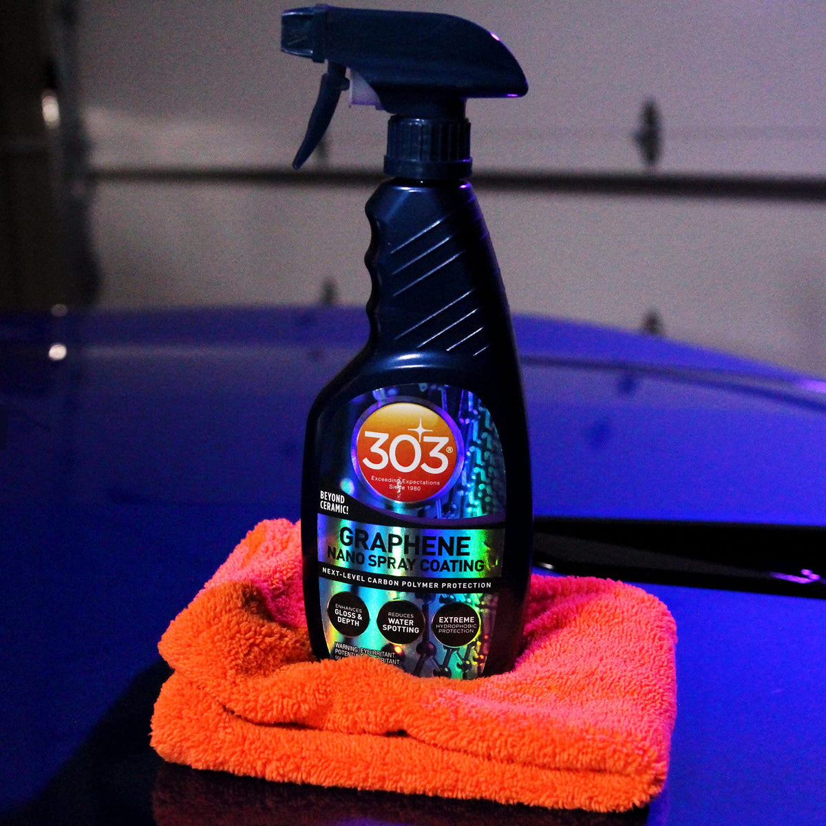 303 Products back label with production code and expiry info for correct storage and usage