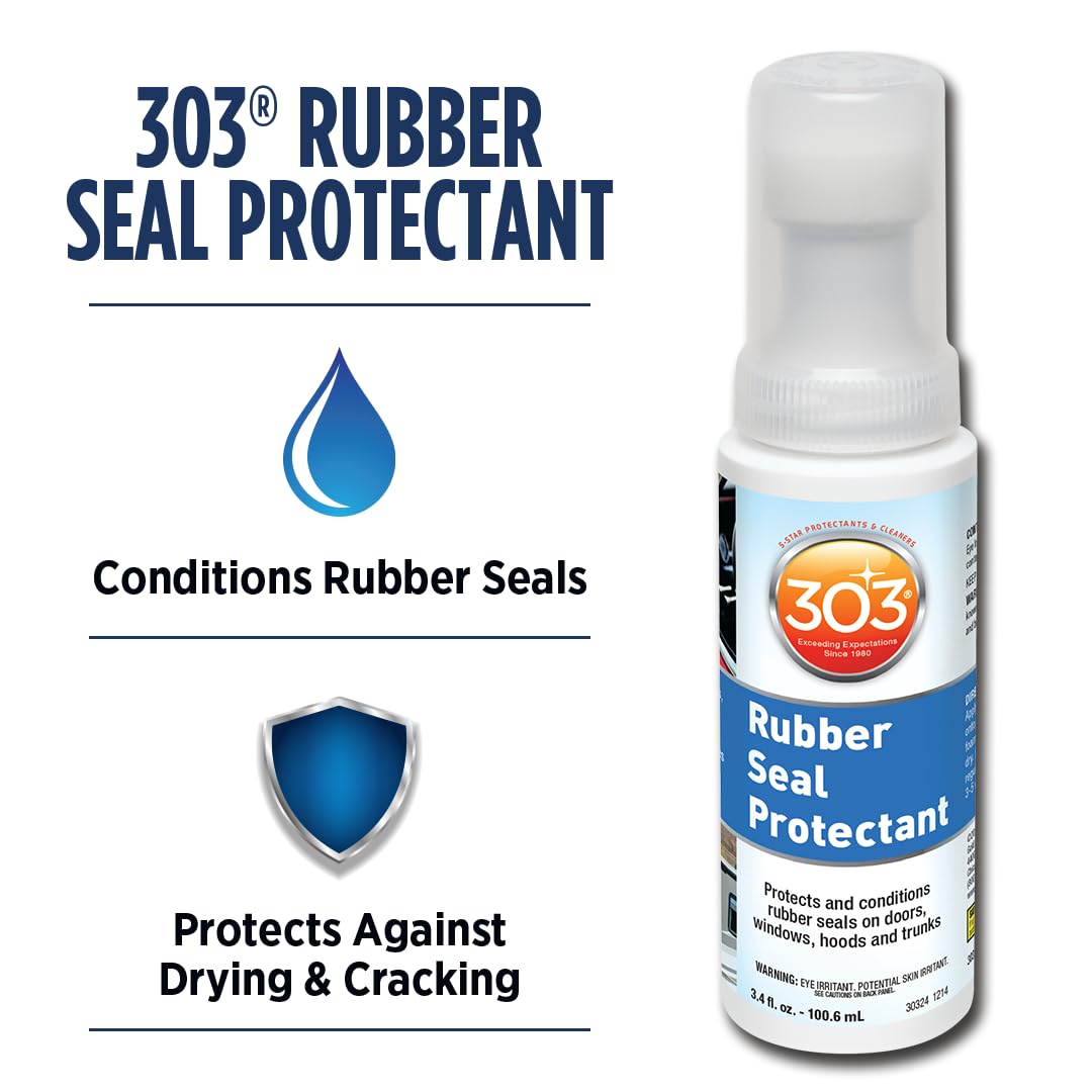 303 Products close-up on applicator wiping seal, demonstrating quick restore action