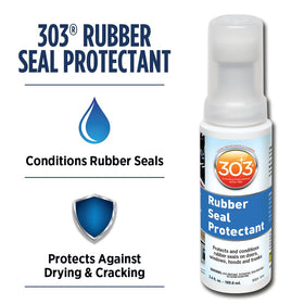 303 Products close-up on applicator wiping seal, demonstrating quick restore action