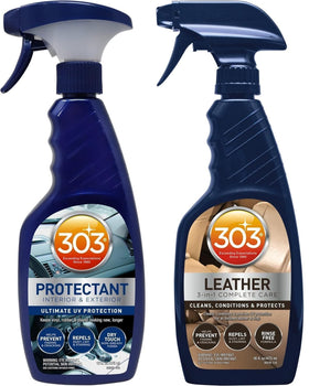 303 Products bundle front packaging showing two bottles protects surfaces