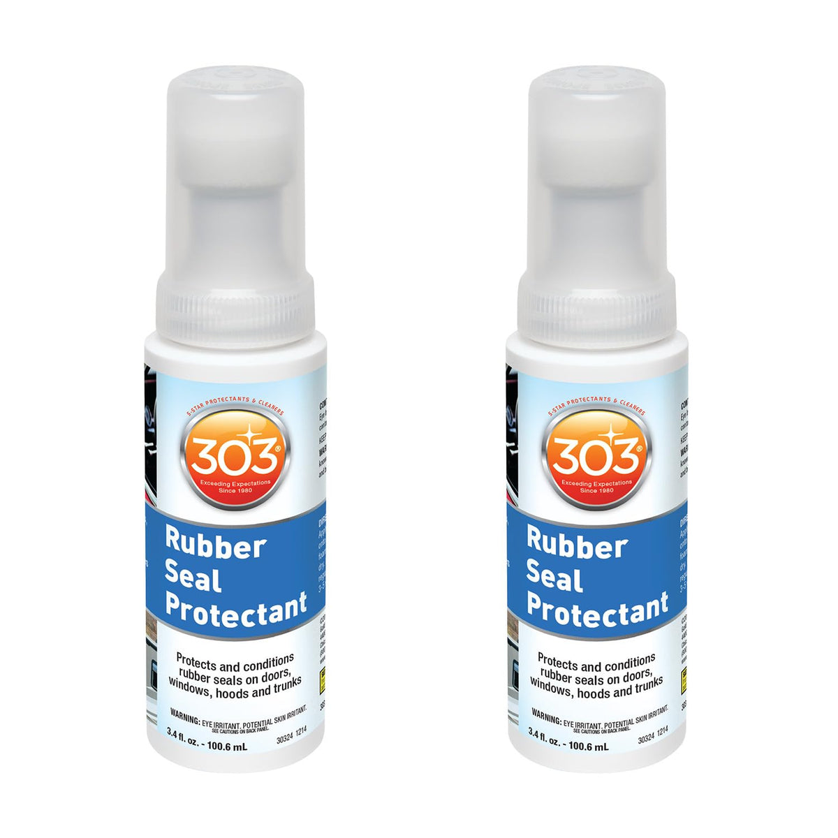 303 Products front bottle showing applicator and label for easy identification and use