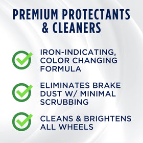 303 Products purple iron reaction on rim close-up showing contaminant detection benefit
