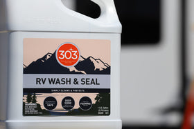 303 Products used on RV at campsite protecting finish from elements