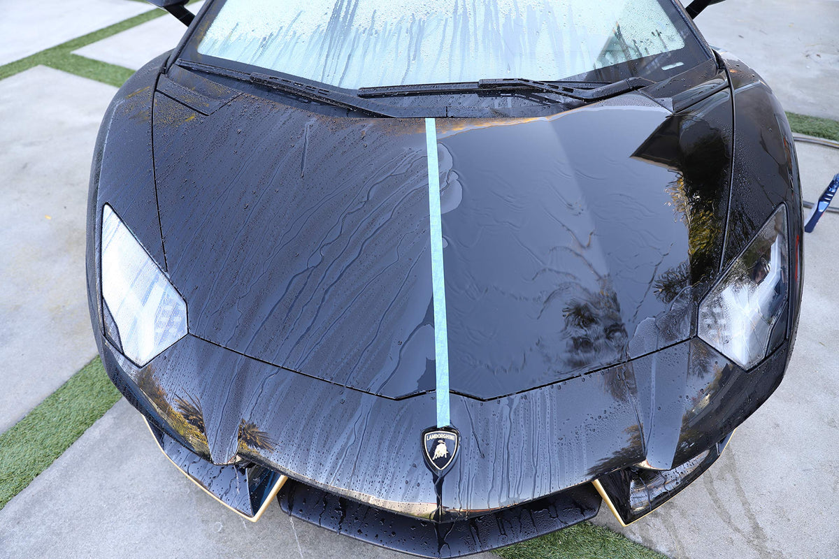 303 Products on windshield showing clearer runoff and better visibility
