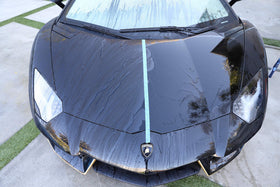 303 Products on windshield showing clearer runoff and better visibility