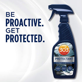 303 Products 16oz bottle in hand to show size and ergonomic shape