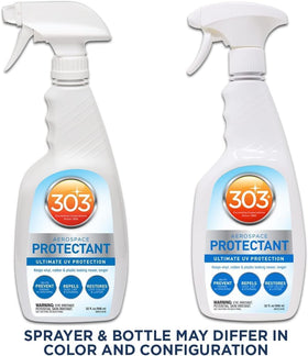 303 Products treated vinyl texture close-up showing matte finish and dust repellency