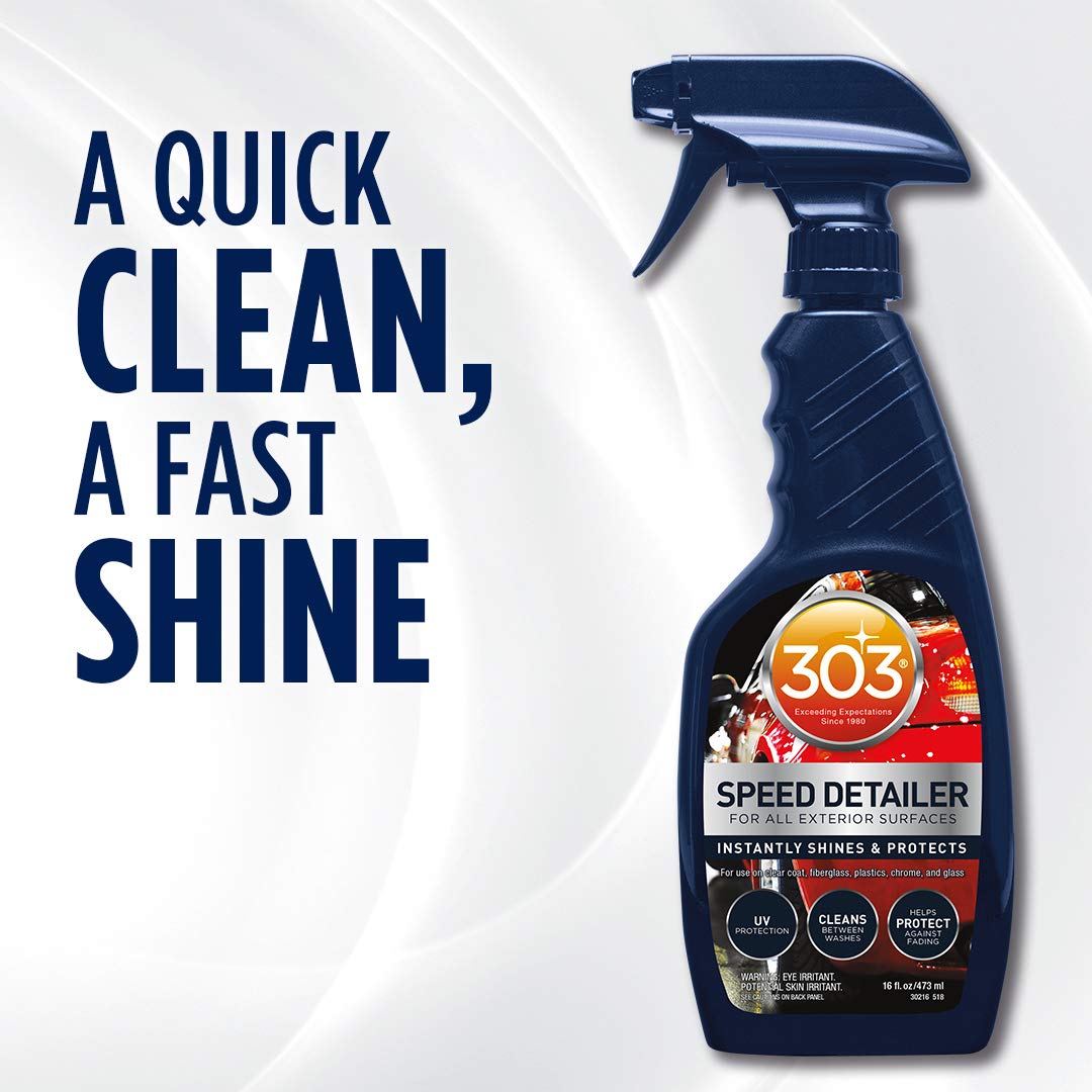 303 Products on windshield improving clarity and reducing haze benefit