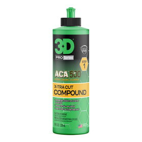3D ACA 500 front label showing product and 8 oz size with clear benefits