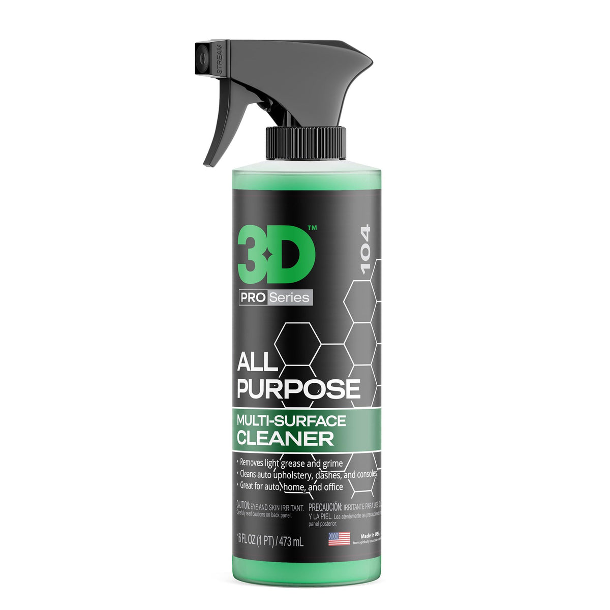 3D all purpose cleaner front bottle showing label and ready-to-use benefit