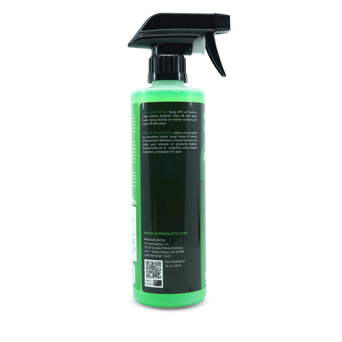 3D all purpose cleaner spray nozzle close-up showing easy application benefit