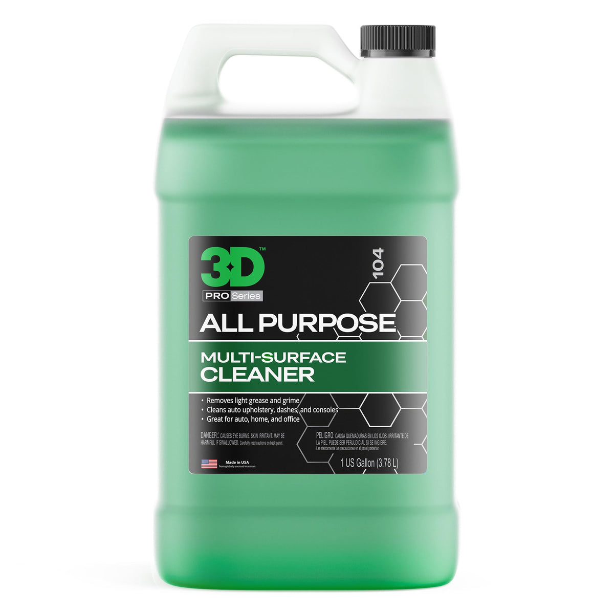 3D All Purpose Cleaner one-gallon front label showing product and benefits